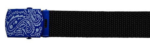 "CINTURÓN DE TELA MILITAR DE LONA AJUSTABLE NEGRO HEBILLA DE METAL 36"" 44"" 56"" 64"" 72" - Imagen 15 de 23