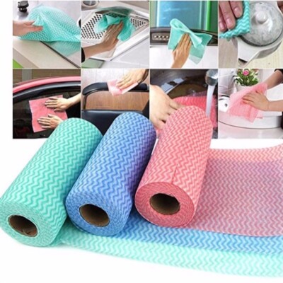 New -- Disposable Cleaning Paper Towel 3 Rolls, 150pc