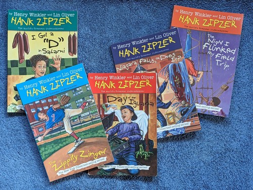 Hank Zipzer Book Collection #'s 1-5 PB Books Henry Winkler Lin Oliver - Imagen 4 de 8