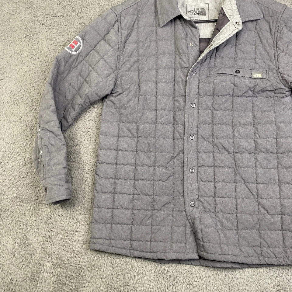 Куртка мужская North Face S серая пуховая стеганая рубашка Shacket Thermoball Eco Snap - Изображение 2 из 4