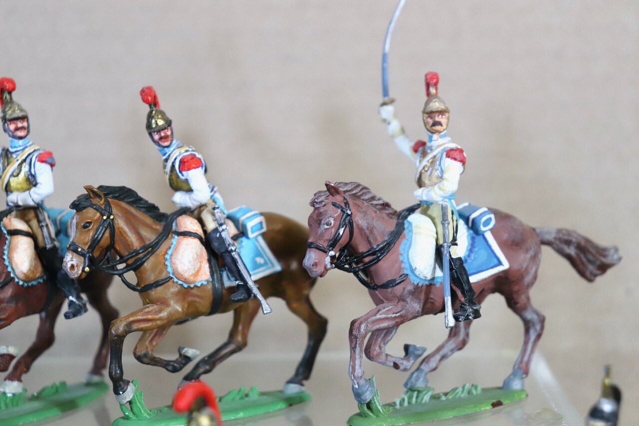 ARMIES in PLASTIC NAPOLEONIC FRENCH MOUNTED DRAGOONS ATTACKING od eBay