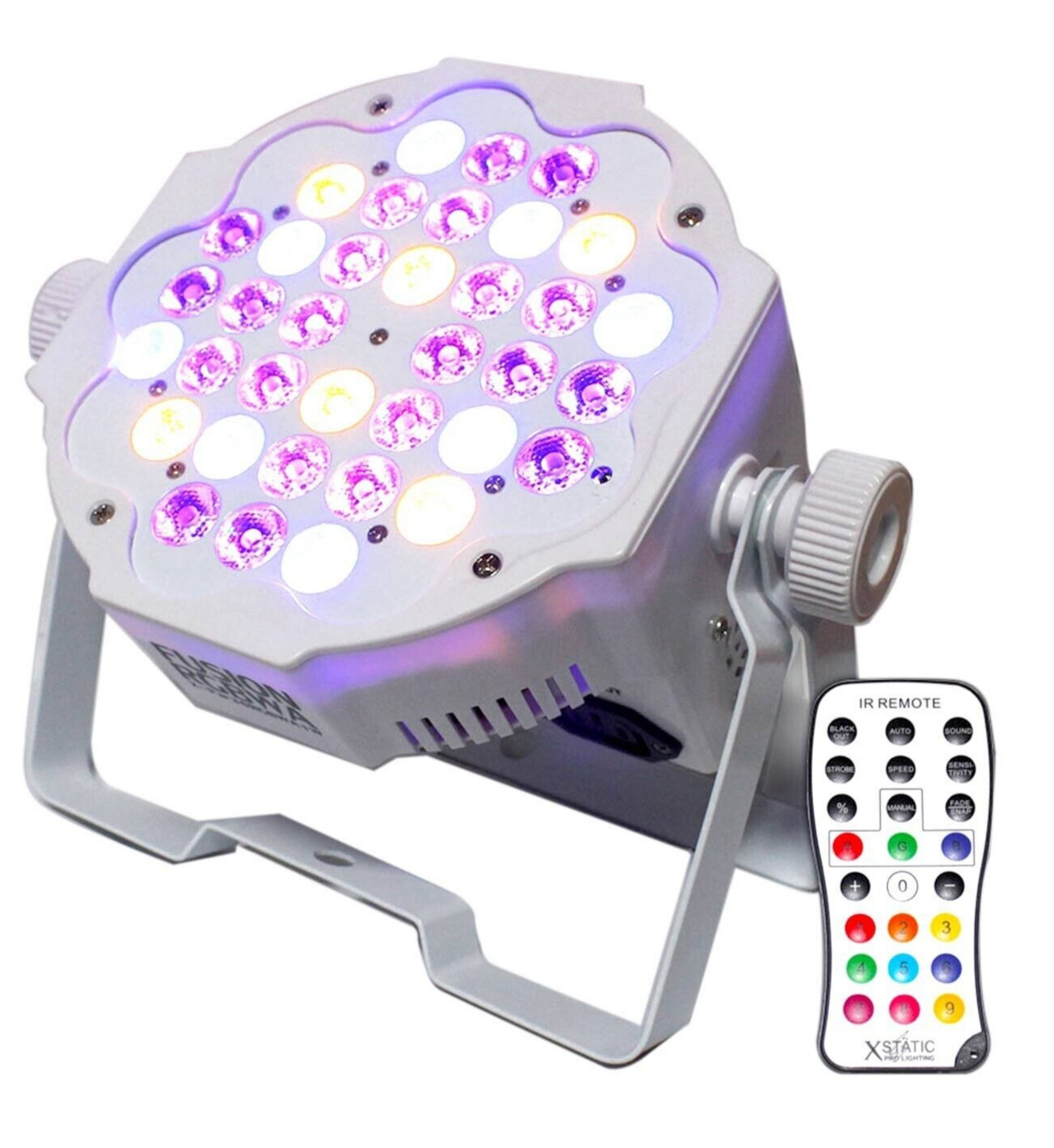 ProX X-PAR36RGBWA1WWIRC Fusion RGBWA Par 36x 1 Вт LED Par в тонком белом корпусе