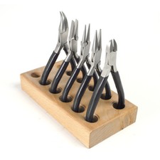 Jewelry Pliers Set of 5 Slim Pliers and Organizer - SFC Tools - Kit - 4615