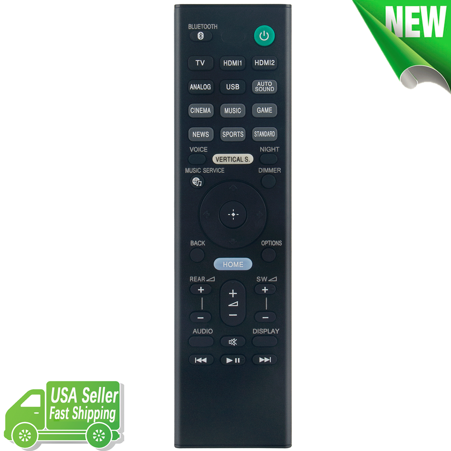 RMT-AH400U Replacement Remote Control for Sony Sound Bar HT-Z9F SA-WZF9 SA-Z9F