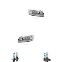 Halogen Scheinwerfer Frontscheinwerfer Set H7 Grau FüR Volvo V50 Inkl. Lampen
