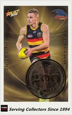 2019 Select AFL Footy Stars Trading Card Milestone Card MG4 D. MACKAY -Adelaide