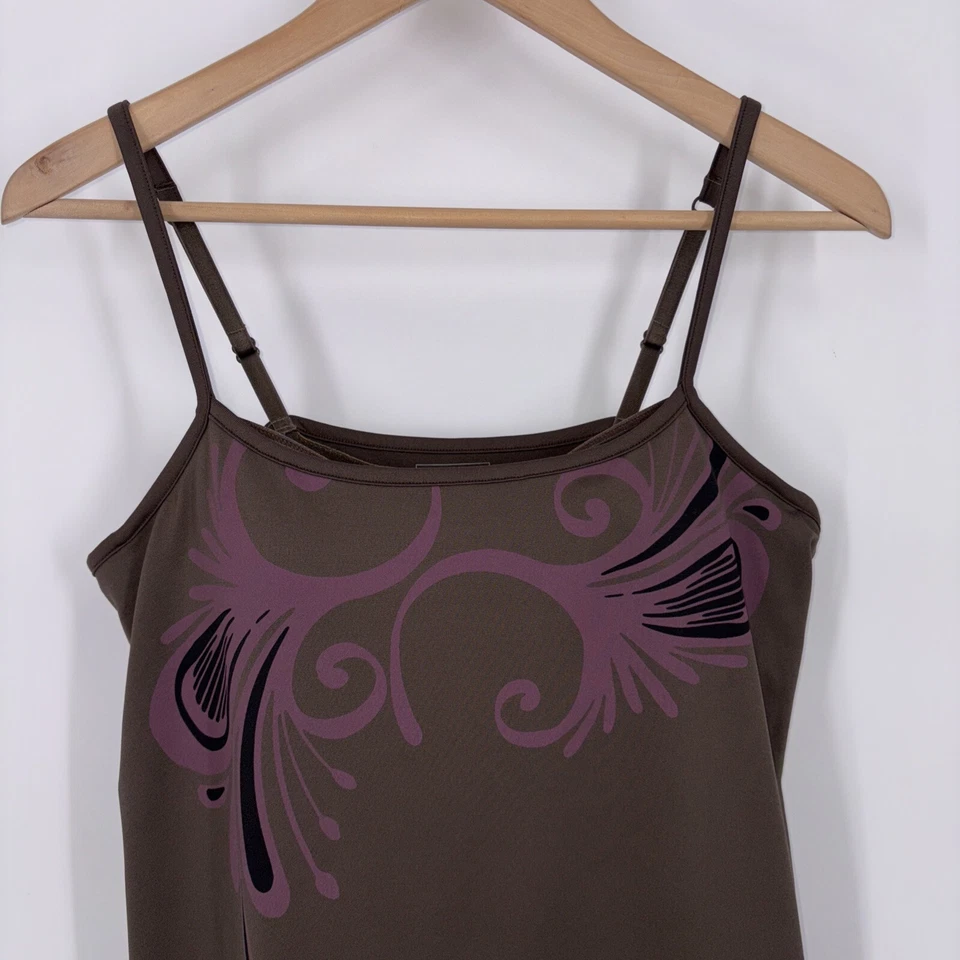 Vestido de natação feminino Athleta grande embutido sutiã elástico praia resort cruzeiro casual - Imagem 2 de 4