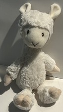 BABY GUND Baby Toothpick LLAMA Plush Stuffed Animal Ivory Lovey Toy Soft 11  