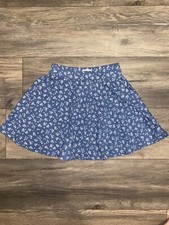 est 1989 place girls medium 7/8 blue and white floral skirt