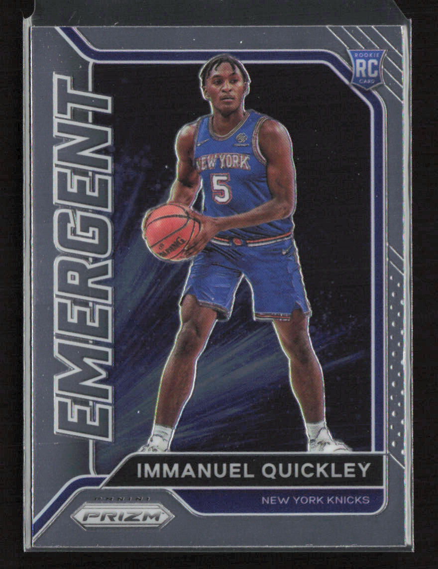 2020-21 Panini Prizm Emergent #8 Immanuel Quickley New York Knicks