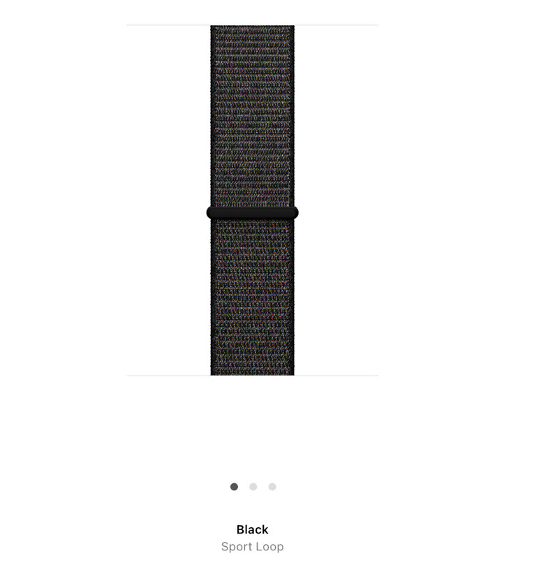 Genuine APPLE Watch BLACK Sport Loop 44mm / 45mm /49mm /42mm 2018 