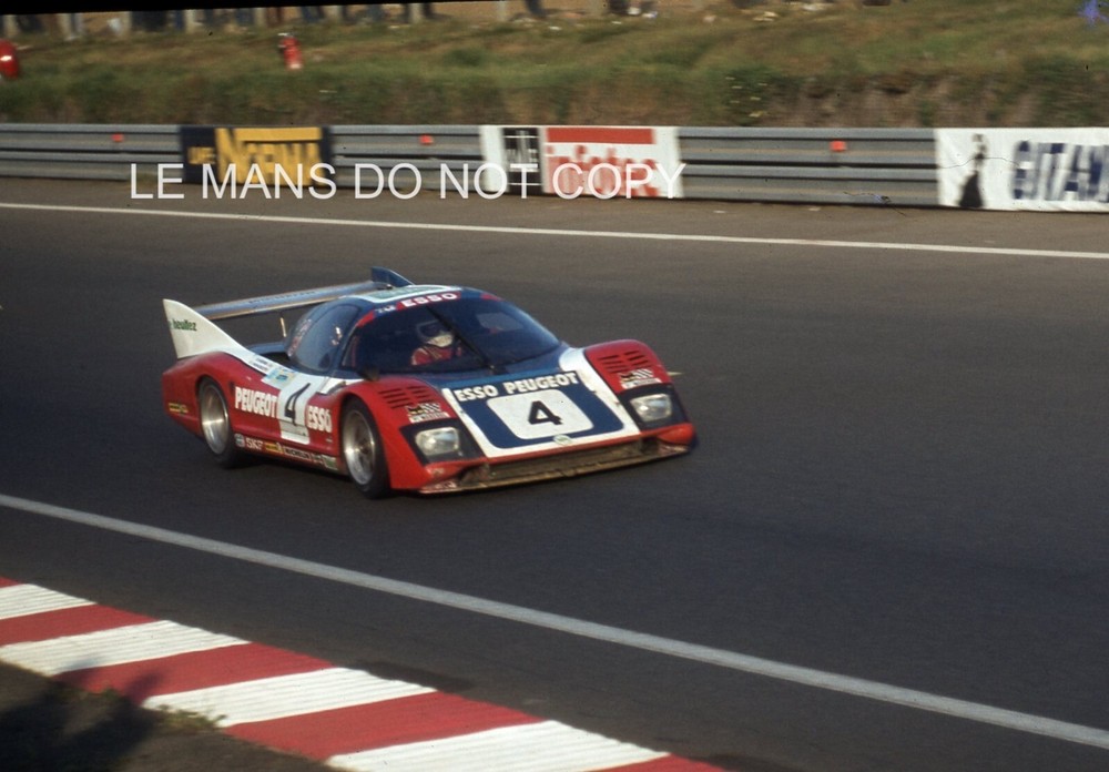 Vintage 1981 Peugeot P79 Le Mans #4 35mm Photo Slide by Denis Morin Mendez Mathiot