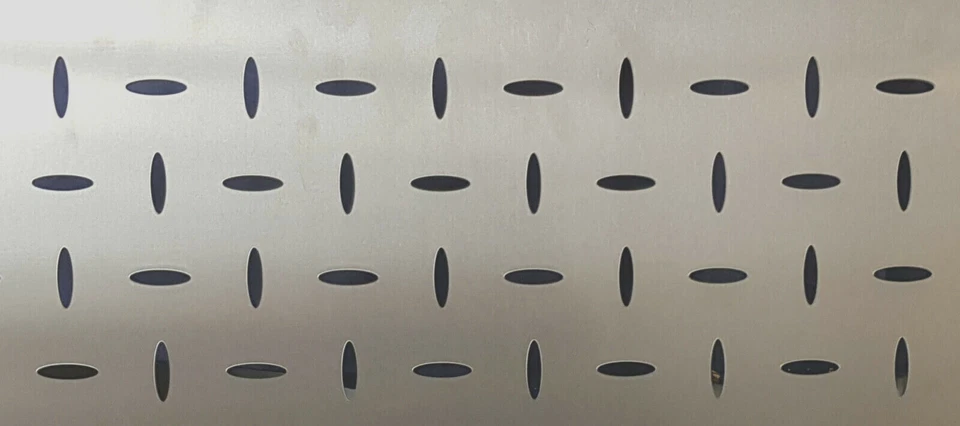 Lochblech zb. für Geländer, 3 mm Alu, Ellipse, EVH8-32, 1000mm, div. Breiten