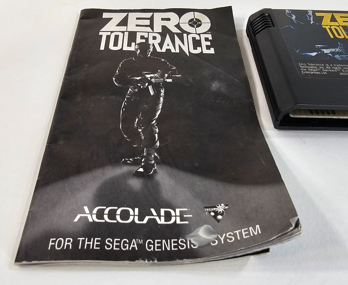 Zero Tolerance (Sega Genesis, 1994) Game and Manual 15605034114| eBay