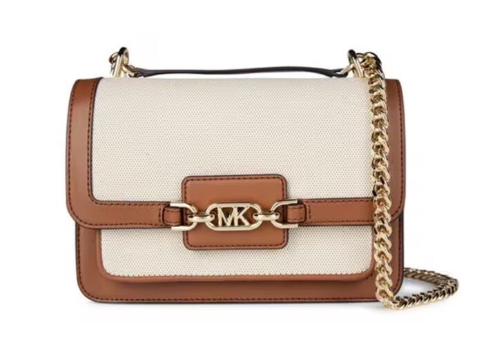 MICHAEL MICHAEL KORS HEATHER LARGE LEATHER SHOULDER BAG GENUINE