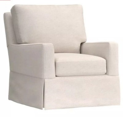 New Pottery Barn Kids Comfort Square Arm Swivel Glider Belgian