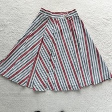 Vivienne Westwood Red Label Flare Skirt Size 2 Stripe Orb Button
