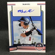 TALAN BELL 2023 Panini USA Stars & Stripes BLUE FOIL AUTO RC 18U