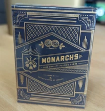 Blue Monarchs v2 Jagged Seal Playing Cards by Theory11 - Brand New & Sealed