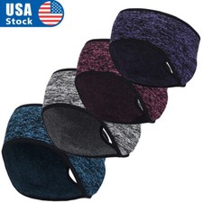 Men's Women's Fleece Hair Band Warmer Ear Warm Headbands for Running Yoga Sports