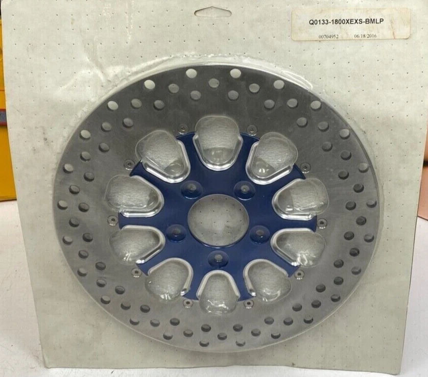 08-26 Harley Xtreme Machine negro 11,8” disco de rotor de freno delantero flotante Foto 4 de 4