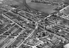 The junction of Chester Road and Edge Lane Stretford 1927 England OLD PHOTO