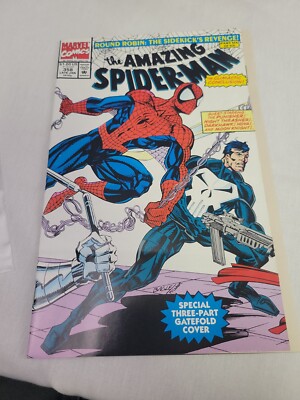 Marvel Comics The Amazing Spider-Man #358 Late Jan 1991 Punisher Moon Knight #2