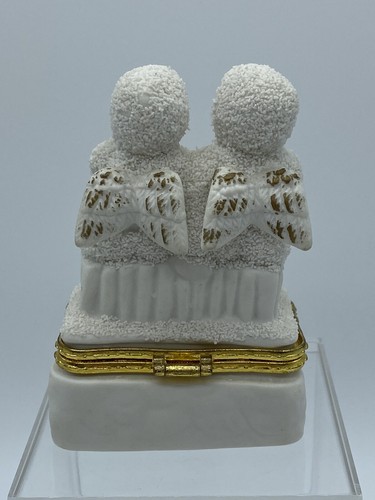 Snowbabies Trinket Box Department 56 Twin Angles - Picture 3 of 7