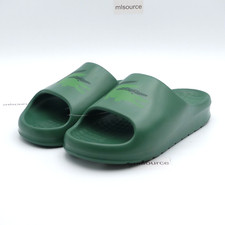 Size 10 Men's Lacoste Serve Slide 2.0 Slide Sandal 745CMA0005GG2 Green