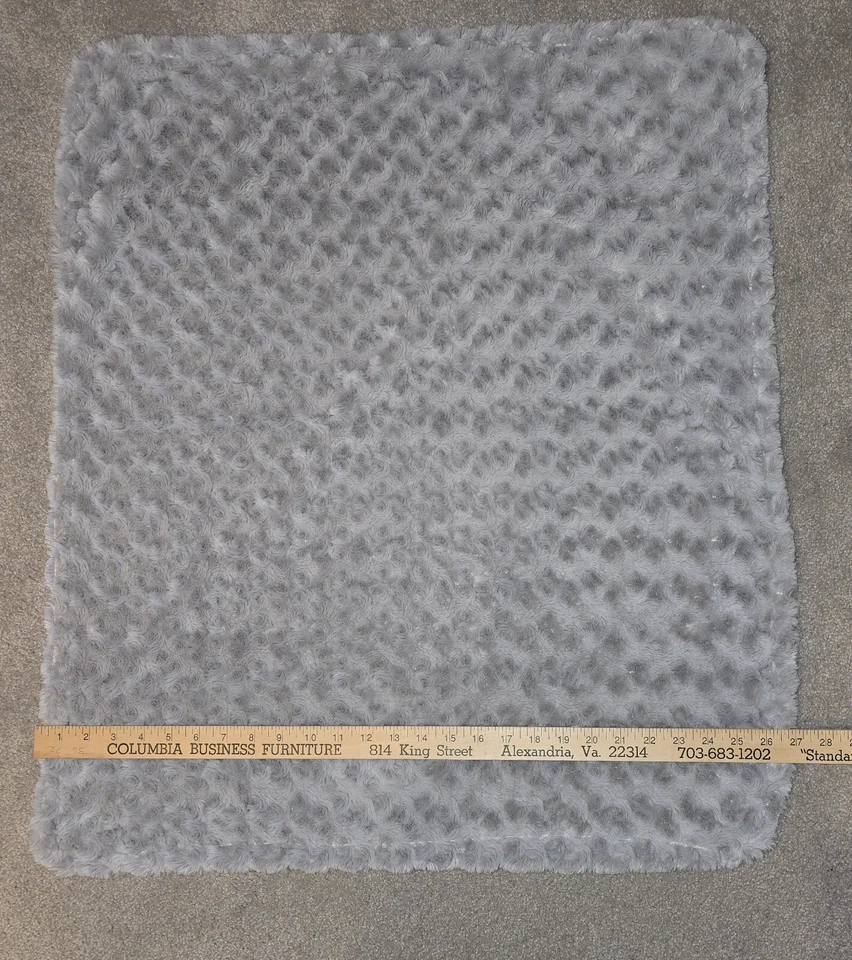 Blankets and Beyond Swirl/Stars Gray/White Baby Blanket Security Lovey Unisex  - Image 3 of 4