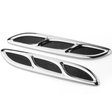 Universal Auto Air Flow Ansaug Haube Abdeckung Stil Dekor Scoop Ventil Chrom
