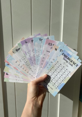 Savings Challenge | Small Change Tracker | Money Goals | A6 Insert | Multiple