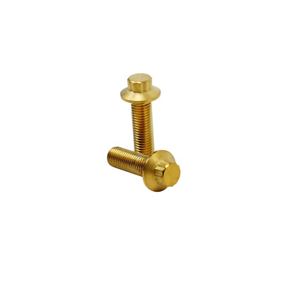 2 PCS Gold Titanium Screws Bolts for Harley Davidson Mid Control Shift Linkage 