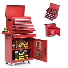 AirWire 5-Drawer Tool Chest, Rolling Tool Storage Cabinet with Detachable Top To