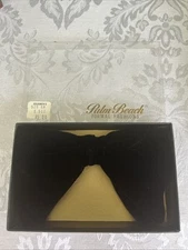 VTG Black Velvet Bow Tie 1960/70s Oversized Large Butterfly Clip On Original Box