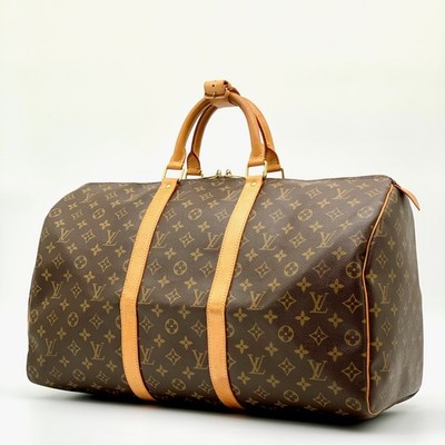 LOUIS VUITTON Keepall 50 Monogram Boston Bag Travel Bag M41426 Authentic Japan