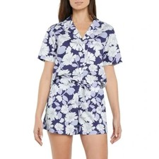 Gap Women's Lightweight Breathable Relaxed Fit 2-Piece Woven Pajama Set - 2XL