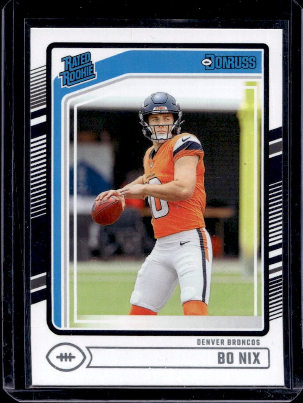 2024 Panini Donruss Bo Nix RC Rated #369 Broncos Rookie