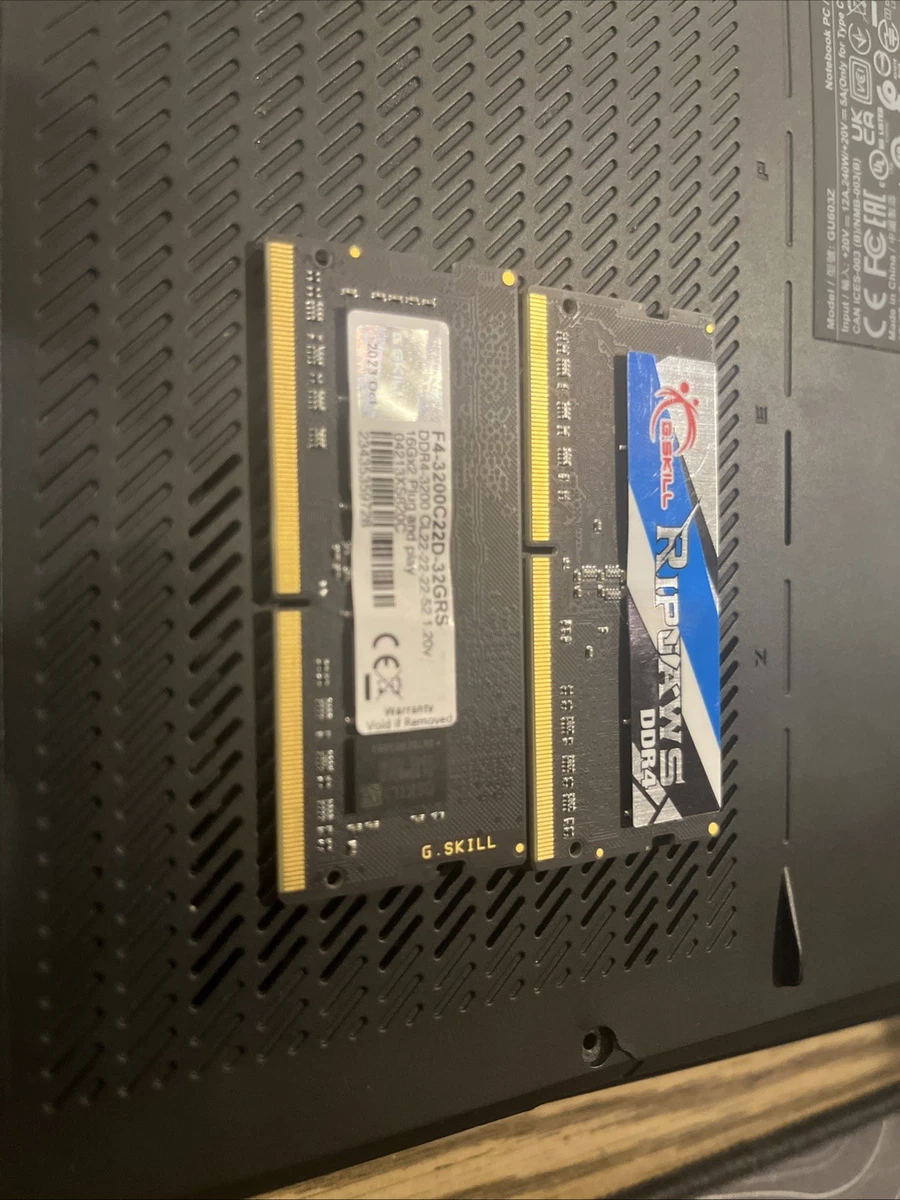 メモリー G.Skill 16GB 2x8 DDR4 PC4-25600 3200MHz G.SKILL RipjawsV Series DDR4 RAM (XMP) 16GB (2x8GB) 3200MT/s CL16