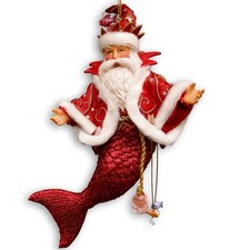 RARE December Diamonds  2013 King Neptune II 55-90815 Santa Merman Ornament NIB