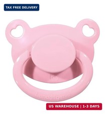 Landofgenie Adult Size Large Shield Pacifiers Bear Shaped Cutie Pacifier Pink