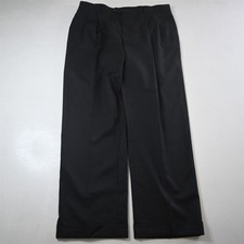 Jos A Bank 34x30 Gray Wool Cashmere Flannel Pleated Cuffed High Waist Pants