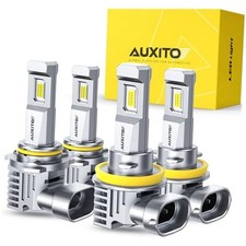 Light Bulbs Combo, 60000LM 900 Super Brighter, 6500K Cool White, 1:1 H11 9005