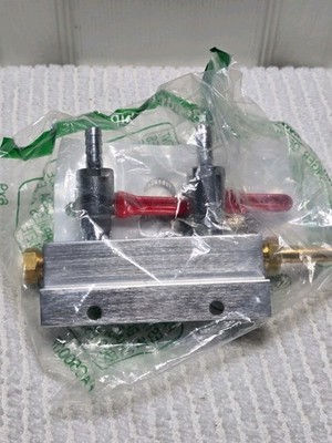 2 Way Gas Manifold Control Valve / Line Splitter 