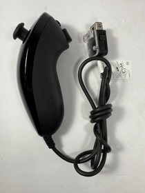Nintendo Wii Motion Plus Controller Black RVL-036 & Nunchuck - OEM Genuine Works