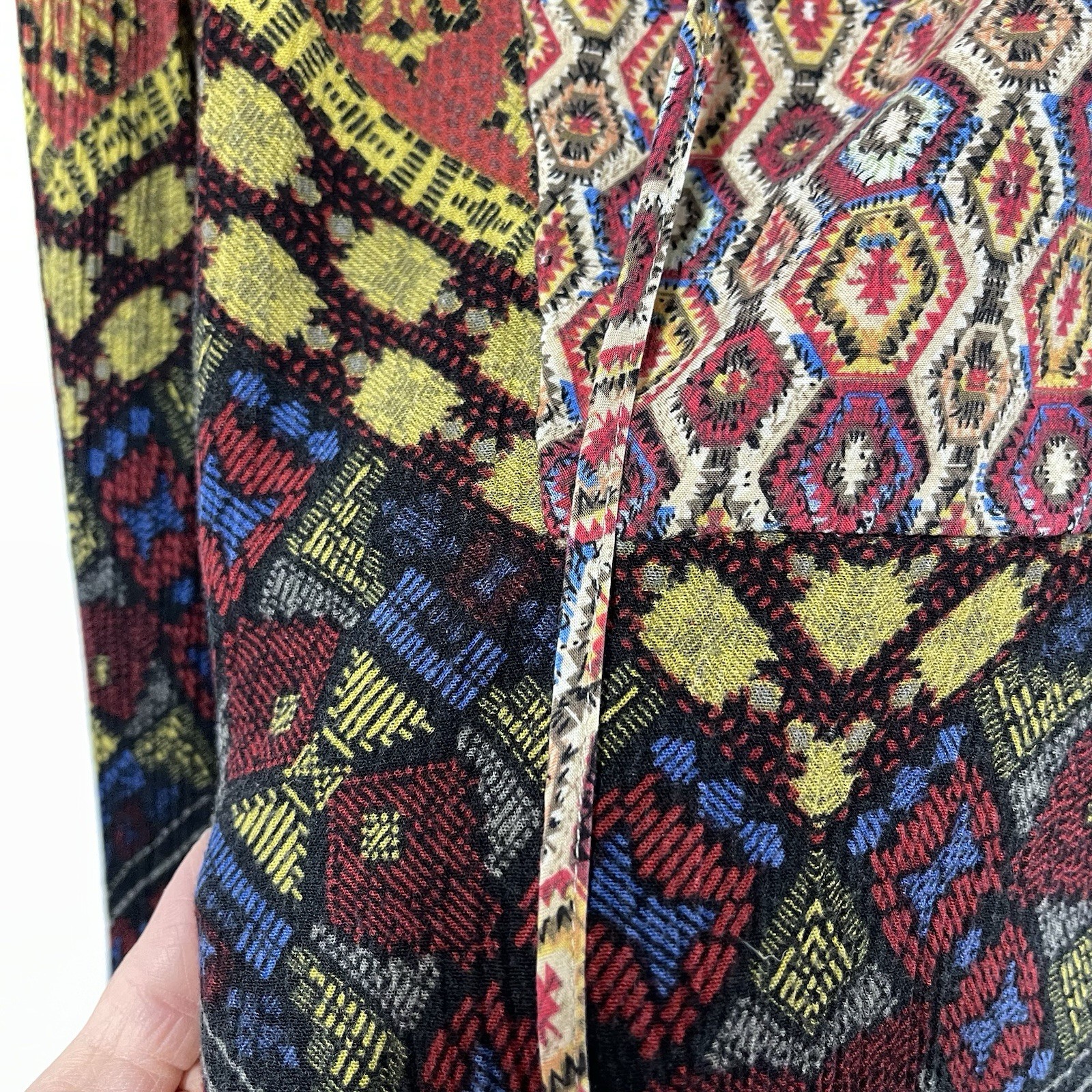 Figueroa & Flower Patchwork Geometric Tunic Top -… - image 7