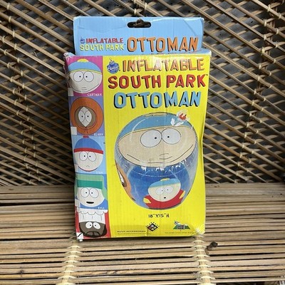 Vintage 1998 South Park Inflatable Rare Chef Head Topper Ottoman Cartman Kenny