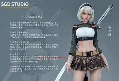 SGD Studio SGD-002 1/3 Fight Girl NieR 2 Heads Static Figure Model