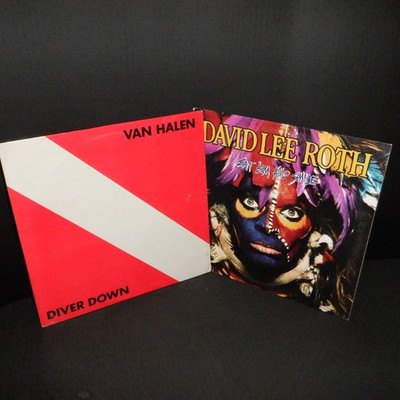 Van Halen vinyl LP Diver Down 1982 + David Lee Roth Eat Em And Smile + Eddie pic