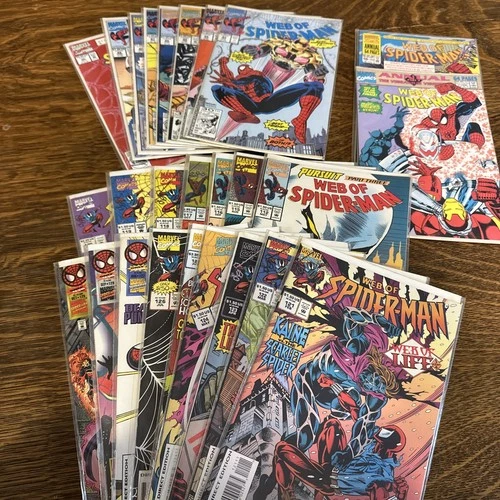 🔥🔥VINTAGE 1990's MARVEL "WEB OF SPIDER-MAN" COMIC BOOK LOT!